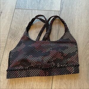 Lululemon Energy Bra Reflective *SeaWheeze in High Tempo Camo Orange Multi